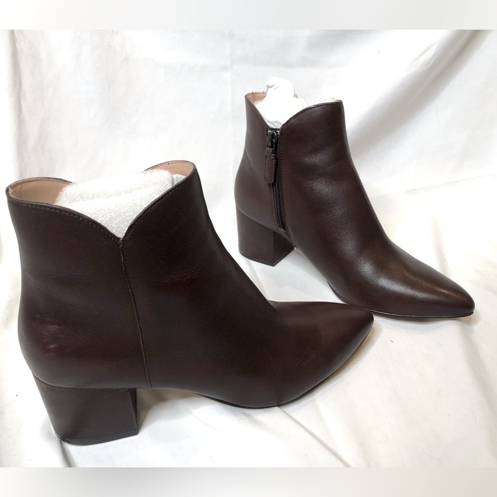Cole Haan Dark Brown Leather Ankle Boots